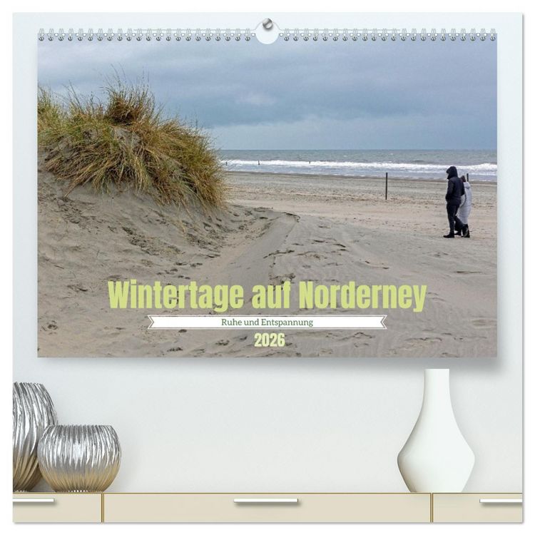Produktbild: Wintertage auf Norderney (hochwertiger Premium Wandkalender 2026 DIN A2 quer), Kunstdruck in Hochglanz