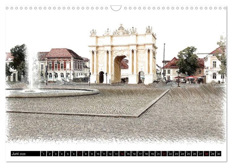 Produktbild: Potsdam Kalender (Wandkalender 2026 DIN A3 quer), CALVENDO Monatskalender