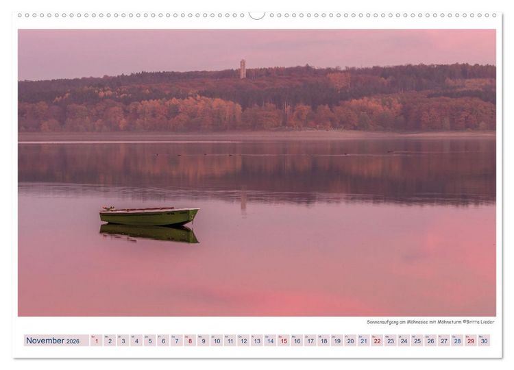 Produktbild: M&ouml;hnesee - das westf&auml;lische Meer (Wandkalender 2026 DIN A2 quer), CALVENDO Monatskalender