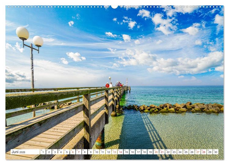Produktbild: Wustrow Impressionen (hochwertiger Premium Wandkalender 2026 DIN A2 quer), Kunstdruck in Hochglanz