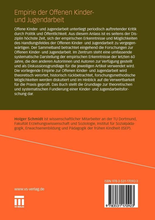 Produktbild: Empirie der Offenen Kinder- und Jugendarbeit
