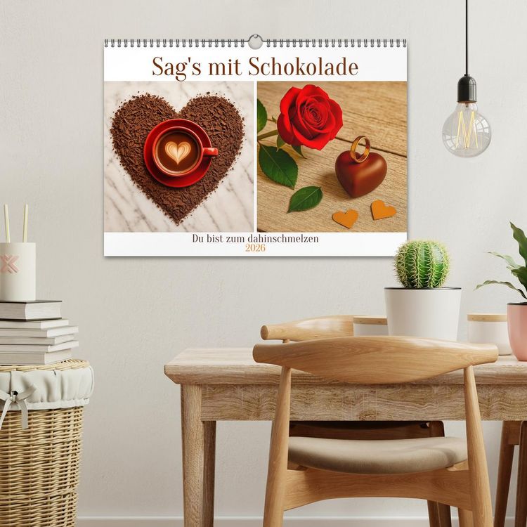 Produktbild: Sag's mit Schokolade (Wandkalender 2026 DIN A3 quer), CALVENDO Monatskalender