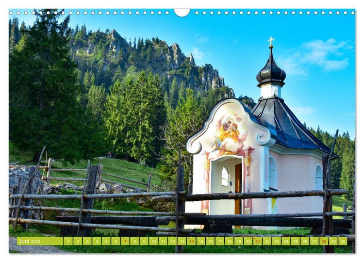 Produktbild: Kirchen und Kapellen in Bayern (Wandkalender 2026 DIN A3 quer), CALVENDO Monatskalender