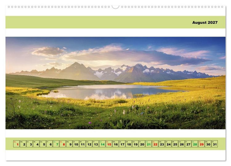 Produktbild: Naturaufnahmen - Panorama (Wandkalender 2027 DIN A2 quer), CALVENDO Monatskalender