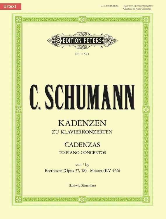 Produktbild: Kadenzen zu Klavierkonzerten