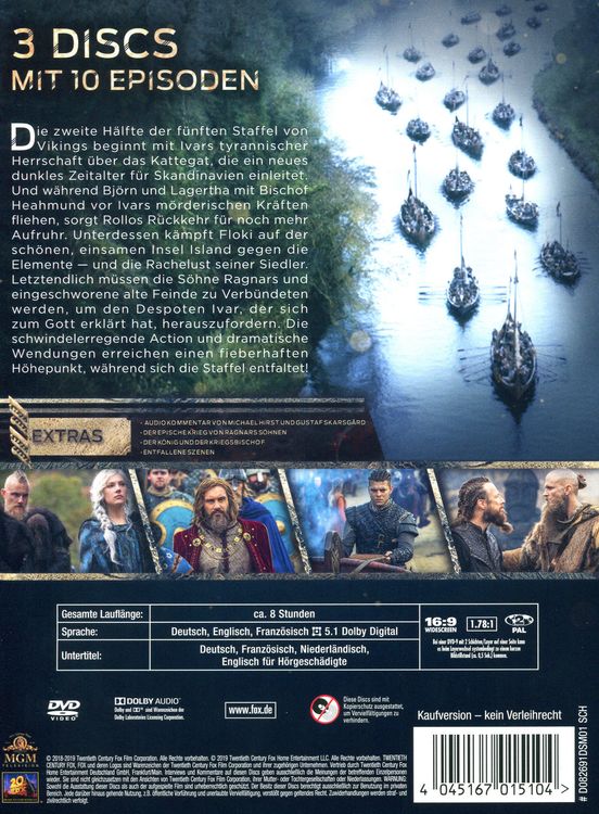 Vikings - Season 5.2 [3 DVDs]