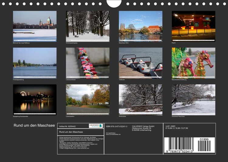 Produktbild: Rund um den Maschsee (Wandkalender 2022 DIN A4 quer)