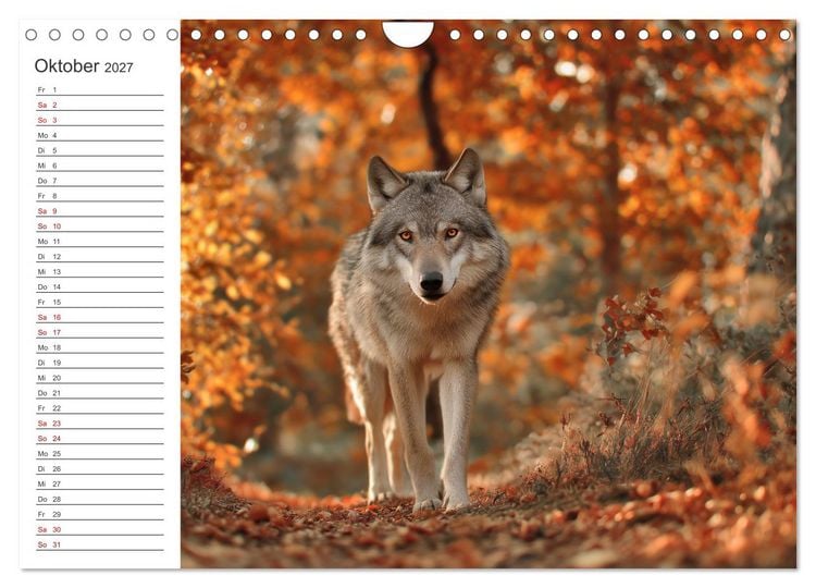 Produktbild: Die Seele der Wildnis (Wandkalender 2027 DIN A4 quer), CALVENDO Monatskalender