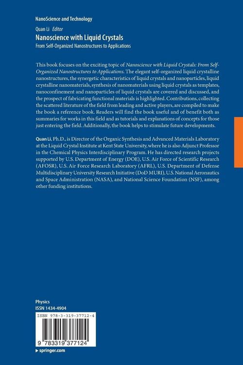 Produktbild: Nanoscience with Liquid Crystals