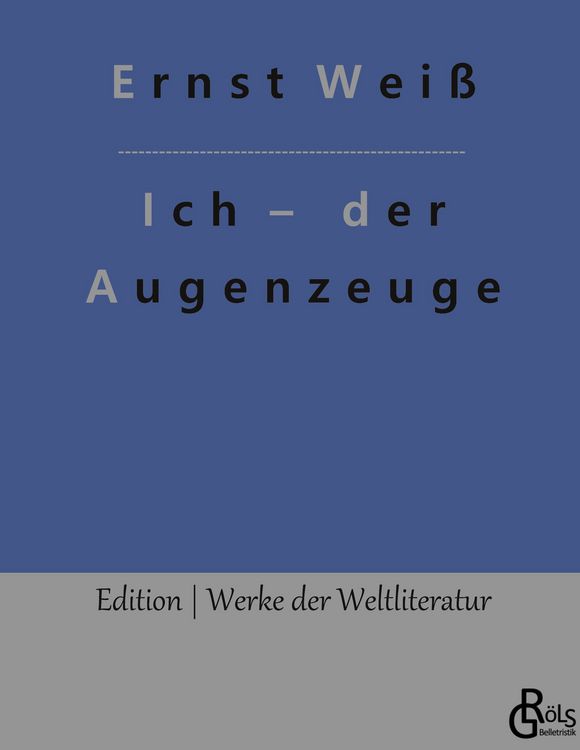 Produktbild: Ich &ndash; der Augenzeuge