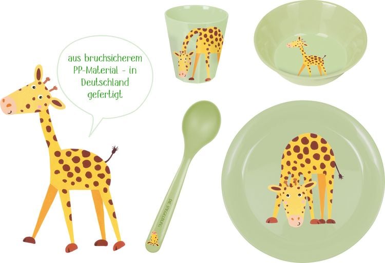 Produktbild: Geschirr Geschenkset Giraffe - Freche Rasselbande