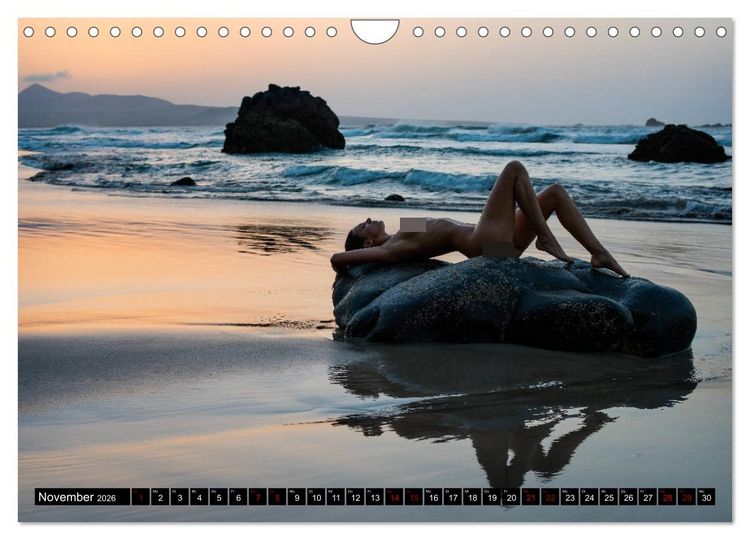 Produktbild: Lanzarote - Aktaufnahmen auf der Vulkaninsel (Wandkalender 2026 DIN A4 quer), CALVENDO Monatskalender
