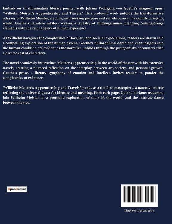 Produktbild: Wilhelm Meister's Apprenticeship and Travels