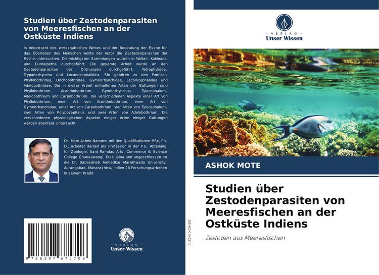 Produktbild: Studien &uuml;ber Zestodenparasiten von Meeresfischen an der Ostk&uuml;ste Indiens