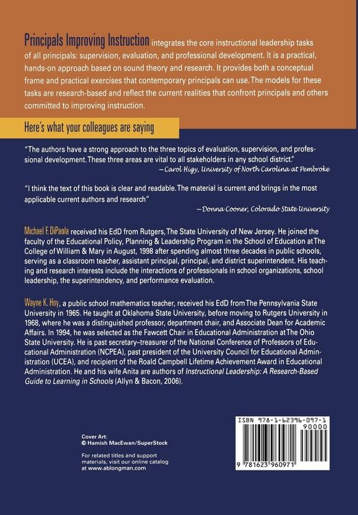 Produktbild: Principals Improving Instruction Supervision, Evaluation, and Professional Development
