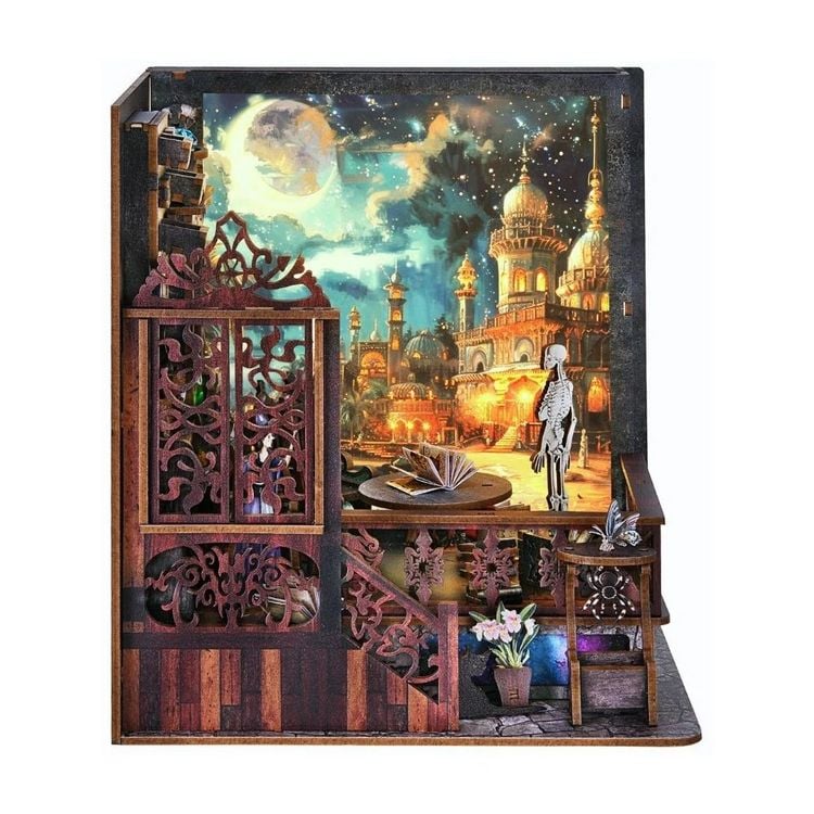 Produktbild: FiguredArt CH03 - DIY Book Nook, Haus der Zauber, Puzzle 112 Teile, Miniatur-Diorama