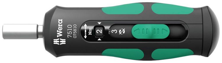 Produktbild: Drehmomentschraubendreher 7510 1/4 Zoll 1-3 Nm WERA