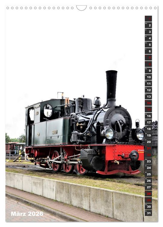 Produktbild: EISENBAHN - NOSTALGIE - 2026 (Wandkalender 2026 DIN A3 hoch), CALVENDO Monatskalender