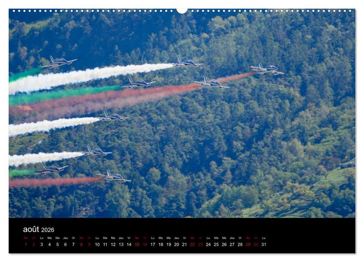 Produktbild: Les Frecce Tricolori (Calendrier mural 2026 DIN A2 vertical) calendrier de bureau