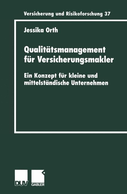 Produktbild: Qualit&auml;tsmanagement f&uuml;r Versicherungsmakler