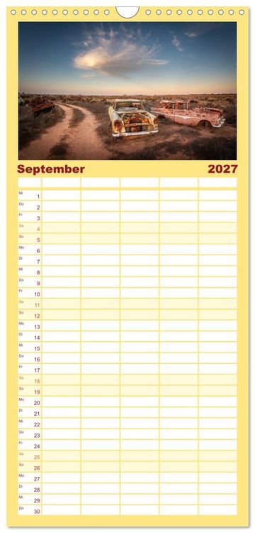 Produktbild: Familienplaner 2027 - Outback Australien mit 5 Spalten (Wandkalender, 21 x 45 cm) CALVENDO