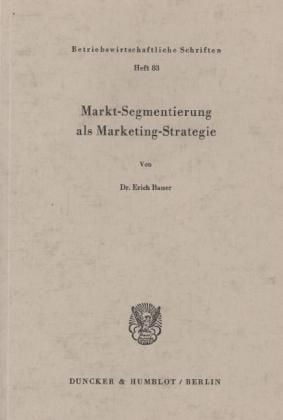 Produktbild: Markt-Segmentierung als Marketing-Strategie.