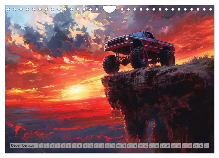 Produktbild: Monstertruck Madness (Wall Calendar 2026 DIN A4 landscape), CALVENDO 12 Month Wall Calendar