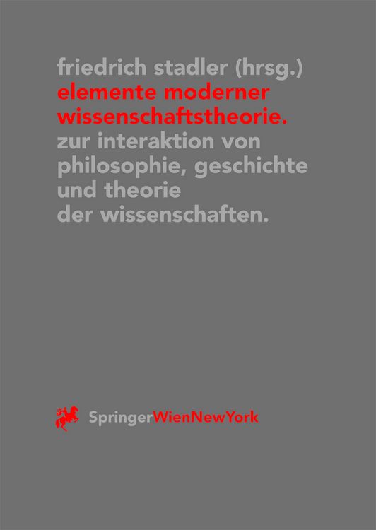 Produktbild: Elemente moderner Wissenschaftstheorie