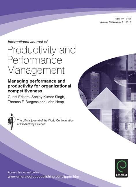 Produktbild: Managing Performance and Productivity for Organizational Competitiveness