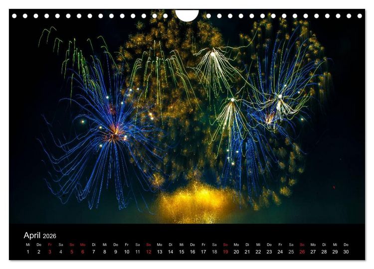 Produktbild: Das Feuerwerk (Wandkalender 2026 DIN A4 quer), CALVENDO Monatskalender