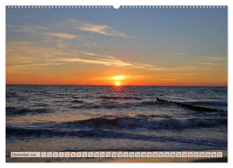 Produktbild: Fischland zwischen Ostsee und Bodden (hochwertiger Premium Wandkalender 2026 DIN A2 quer), Kunstdruck in Hochglanz