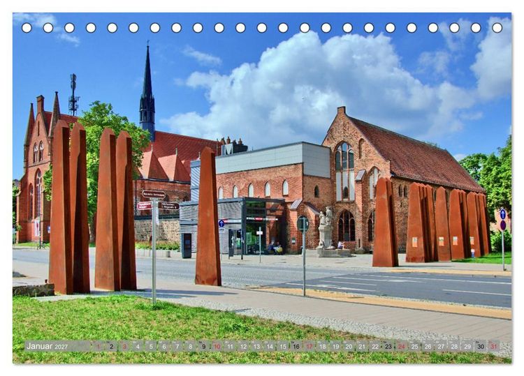 Produktbild: Neubrandenburg - Stadt der 4 T&uuml;rme (Tischkalender 2027 DIN A5 quer), CALVENDO Monatskalender