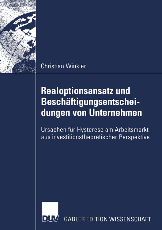 Produktbild: Realoptionsansatz und Besch&auml;ftigungsentscheidungen von Unternehmen