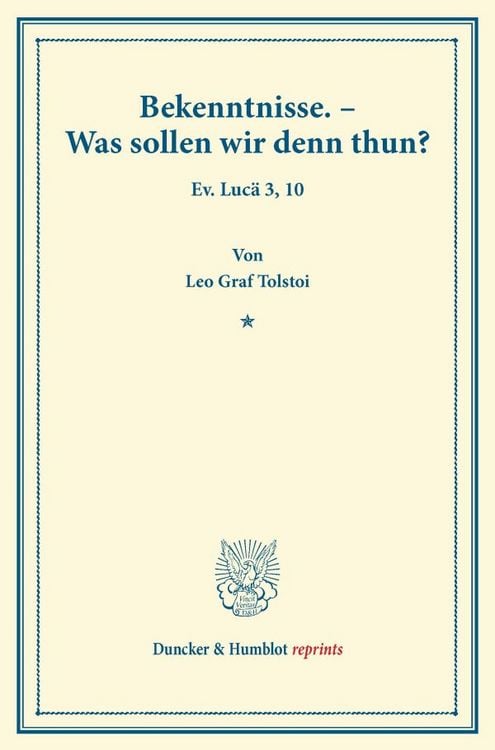 Produktbild: Bekenntnisse. &ndash; Was sollen wir denn thun?
