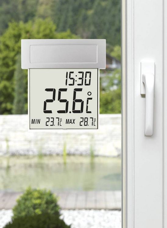 Produktbild: TFA Dostmann Vision Solar Thermometer Silber 30.1035