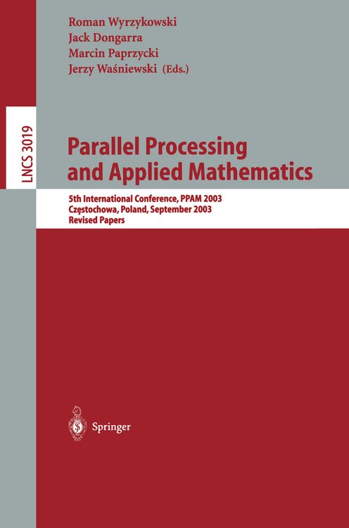 Produktbild: Parallel Processing and Applied Mathematics