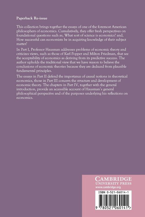 Produktbild: Essays on Philosophy and Economic Methodology