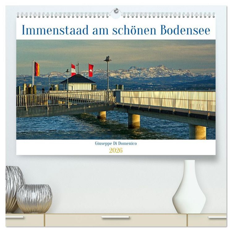 Produktbild: Immenstaad am sch&ouml;nen Bodensee (hochwertiger Premium Wandkalender 2026 DIN A2 quer), Kunstdruck in Hochglanz