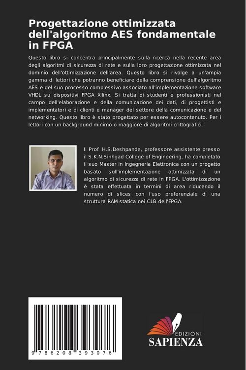 Produktbild: Progettazione ottimizzata dell'algoritmo AES fondamentale in FPGA