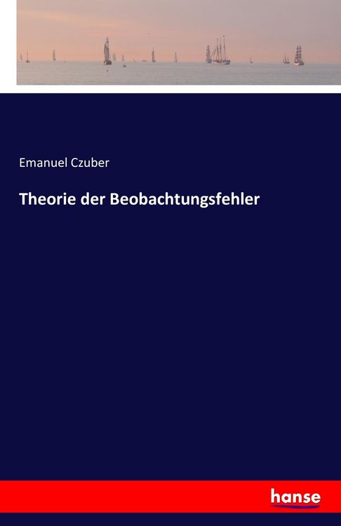 Produktbild: Theorie der Beobachtungsfehler