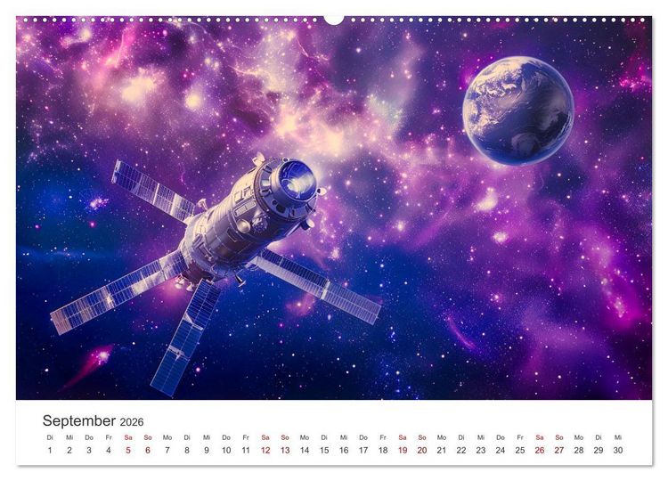 Produktbild: Sternenreisen - Ein kosmischer Kalender (Wandkalender 2026 DIN A2 quer), CALVENDO Monatskalender