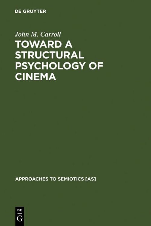 Produktbild: Toward a Structural Psychology of Cinema