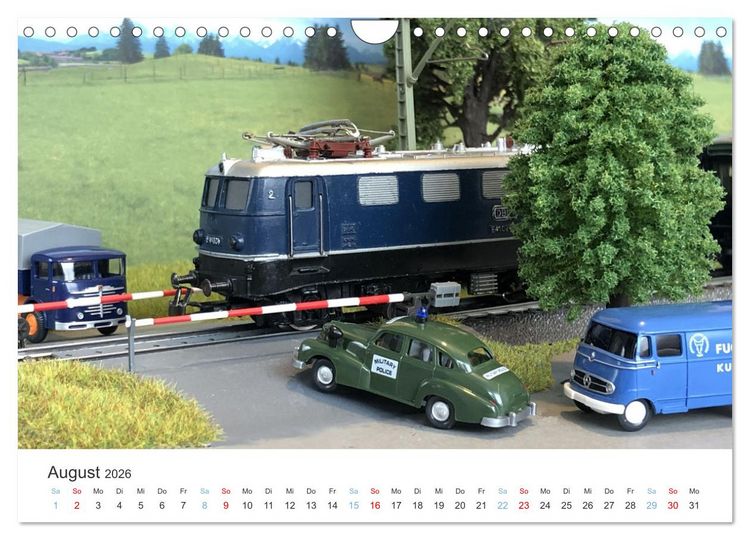 Produktbild: Modellbahnen aus aller Welt - H0, N, Z (Wandkalender 2026 DIN A4 quer), CALVENDO Monatskalender