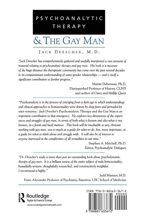 Produktbild: Psychoanalytic Therapy and the Gay Man