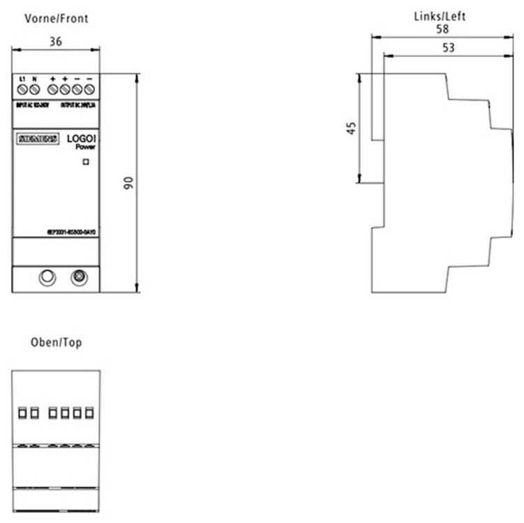 Produktbild: Siemens 6EP3331-6SB00-0AY0 6EP33316SB000AY0 SPS-Netzteil 24V
