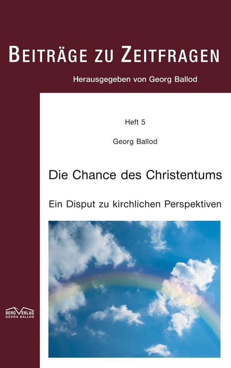 Produktbild: Die Chance des Christentums