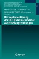 Produktbild: Die Implementierung der GCP-Richtlinie und ihre Ausstrahlungswirkungen