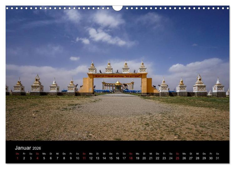 Produktbild: Mongolei - Zwischen Mittelalter und Moderne (Wandkalender 2026 DIN A3 quer), CALVENDO Monatskalender