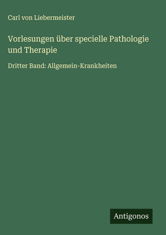 Produktbild: Vorlesungen &uuml;ber specielle Pathologie und Therapie