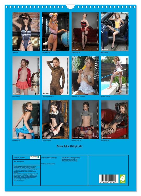 Produktbild: Miss Mia KittyCatz (Wandkalender 2026 DIN A3 hoch), CALVENDO Monatskalender